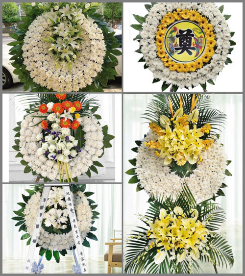 江苏泰州泰兴市虹桥镇七圩村花圈速递